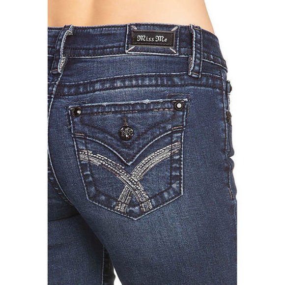 NEW!Miss Me 30 flare flap pocket jeans - Picture 7 of 11